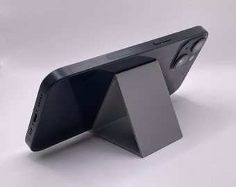 Minimalist 3D-Printed Phone Stand: Modern Desk iPhone Holder