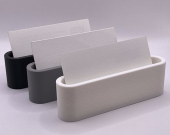 3D Printed Business Card Holder: Modern Eco-Friendly Desk Organizer