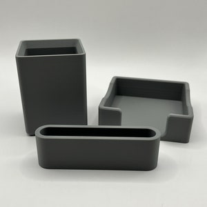 Desk accessories Set, Business Card Holder, Sticky note Holder, Pen Cup, Pencil Cup, Multiple colors