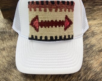 Red Trucker Hat With Kilim Turkish Patch - Etsy Israel display picture 3