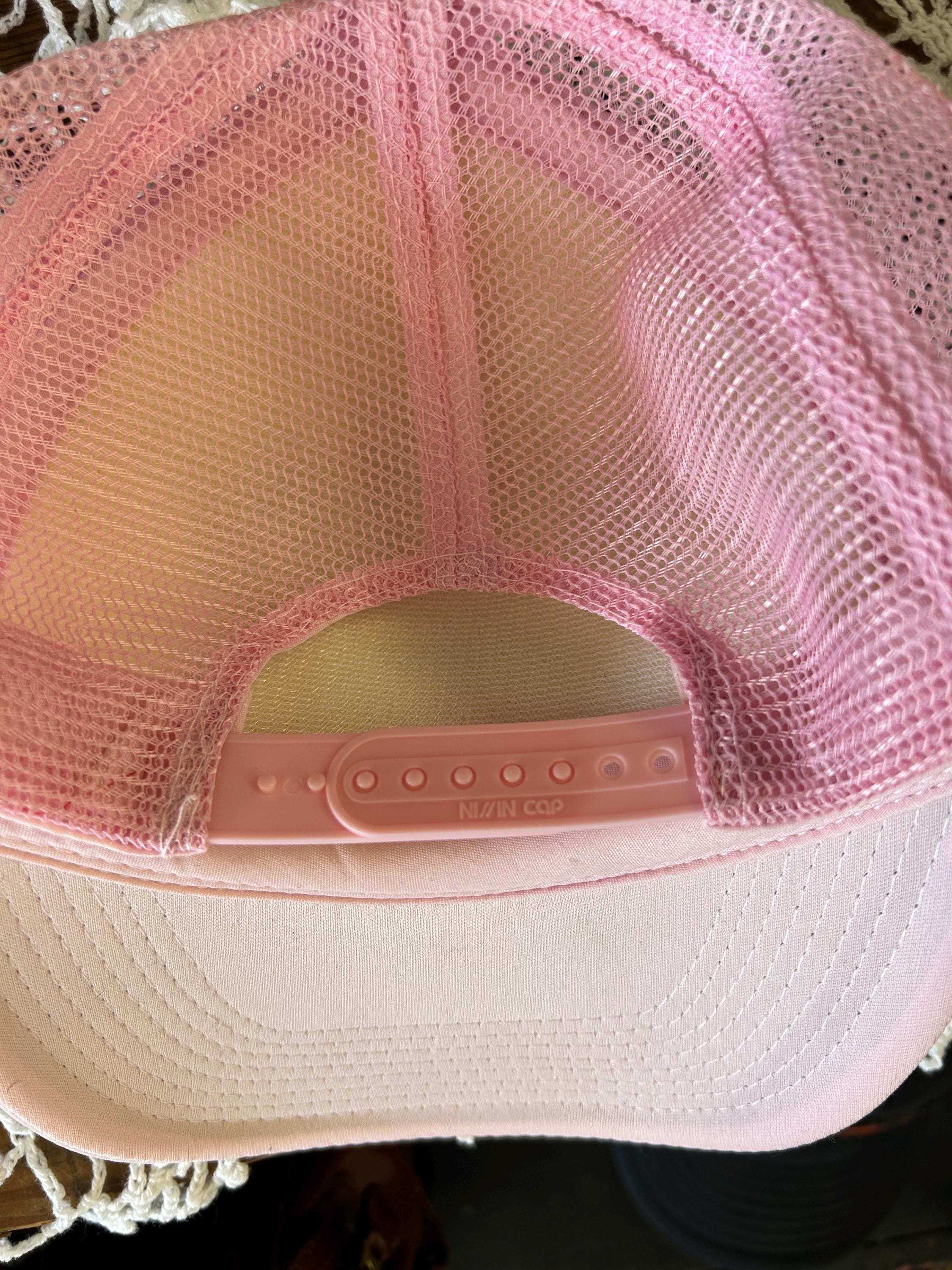 Pink Trucker Hat With Kilim Turkish Patch - Etsy display picture 2