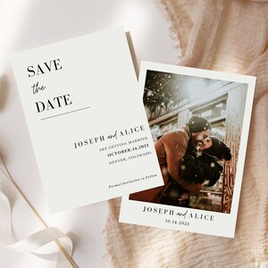 Modern Wedding Invitation, Digital Save the Dates, Rustic Save the Date, Photo Save the Date, Simple Save the Date, Wedding Save the Dates