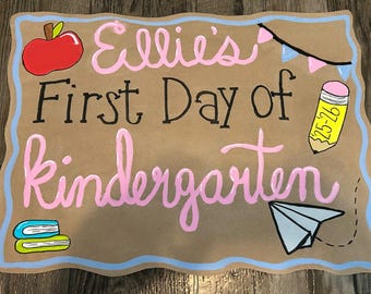 First Day of School Banner-Custom