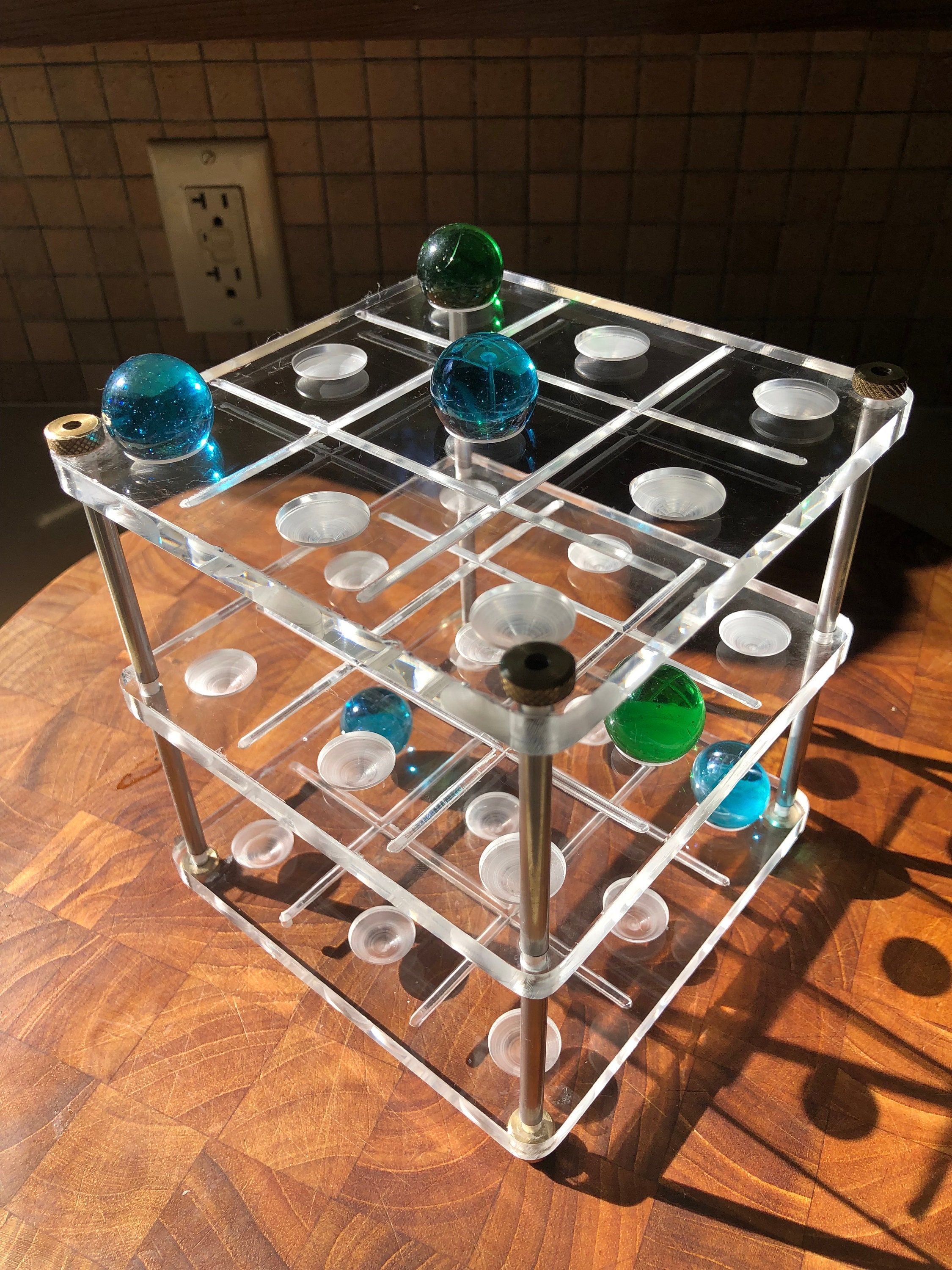 3-D Tic-tac-toe Game Set - Etsy