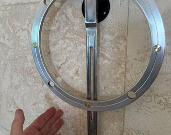 All Metal Bar and Ring Double Pendulum - Brass and Aluminum, X-Large