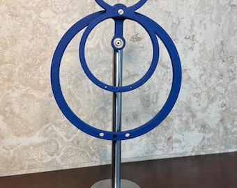 Free Standing "8-ball" Double Ring Pendulum Kinetic Sculpture