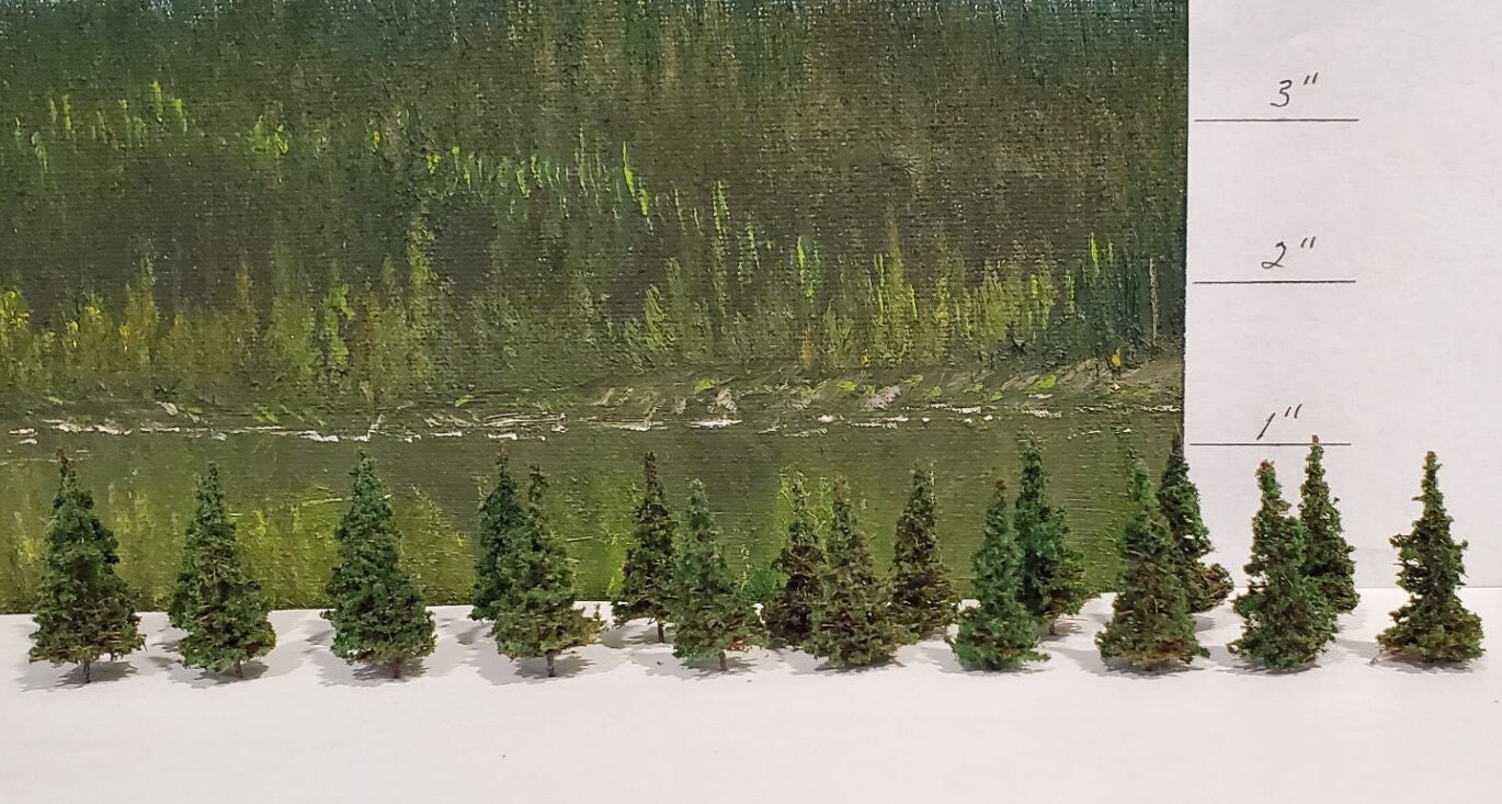 First Scale Trees Pine Trees Moose Creek Trees - 40 Fir/Pine Model Trees (2 Packs Of 20 ...