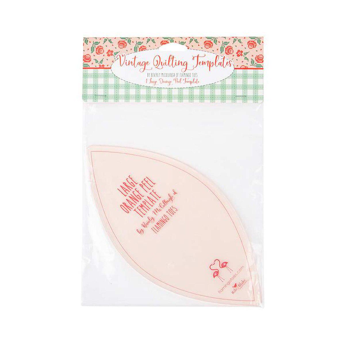 Orange Peel Quilt Template: 10" Stacker Friendly, Flamingo Toes Design ...