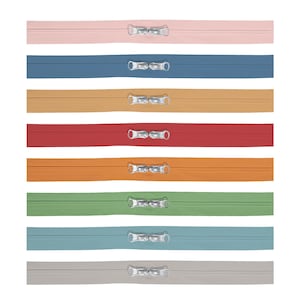 Happy Zippers: 16&quot; Project Bag Zippers, 8-Color Pack