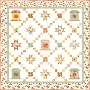 Melody Lane Quilt Pattern: Sunflower Whispers Floral Quilt Project