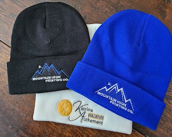Custom Embroidered Beanie: Personalized Logo, Design Your Own