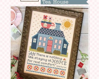 It’s Sew Emma Home Town Neighborhood Tea House Cross Stitch Pattern by Lori Holt