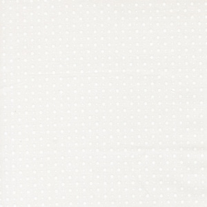 Abide Fabric White on White Dot by Brenda Riddle of Acorn Quilt and Gift Company for Moda Fabrics
