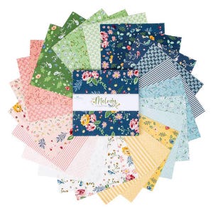 Melody 10" Stacker (Layer Cake) by Beverly McCullough of Flamingo Toes for Riley Blake Designs, 42 precut square pieces