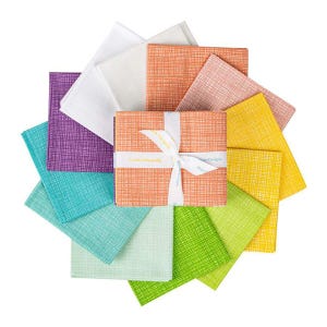 Texture Spring Fat Quarter Bundle by Sandy Gervais for Riley Blake Designs,  Pre-Cut Quilt Fabric, FQ-SPR610-12