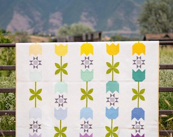 Tulip Quilt Kit – Riley Blake Confetti Cottons + Pear Tree Market Pattern