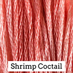 Classic Colorworks Hand-Dyed Cotton Floss – Shrimp Cocktail – 6 Strand Embroidery Thread – 5 Yards