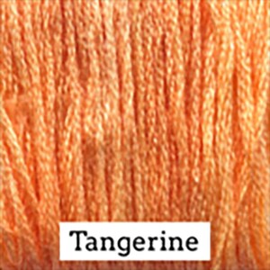 Classic Colorworks Hand-Dyed Cotton Floss Tangerine 6 Strand Embroidery Thread 5 Yards