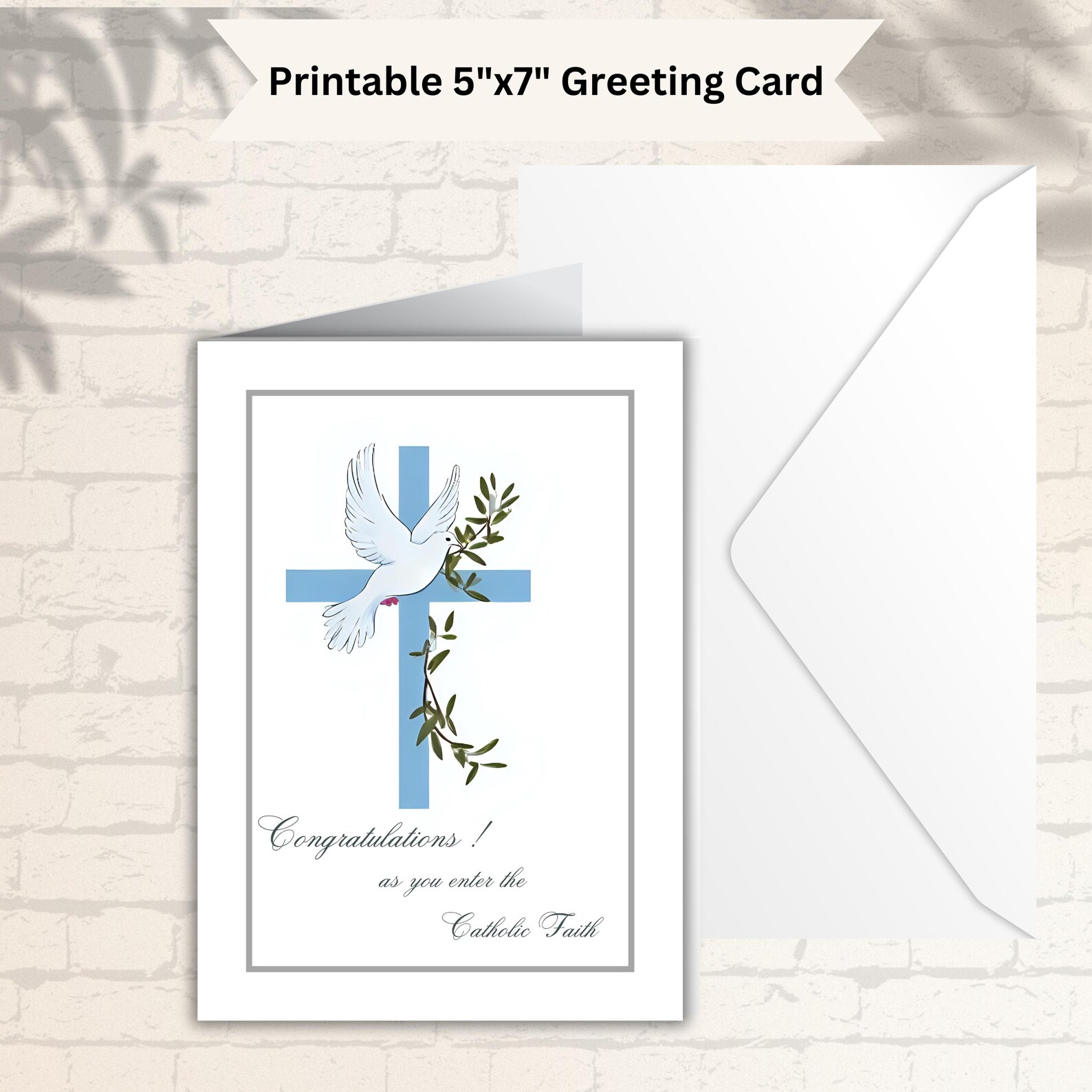 Conratulation Card.pdf Catholic Sacrament Congratulations Card | Catholic Blessing Cards ...