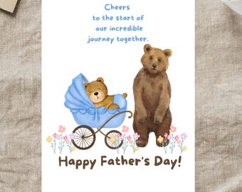 First Fathers Day Card, New Dad Father's Day Card, Hilarious Father's Day Card, New Dad Card from Wife, Cute New Dad Card