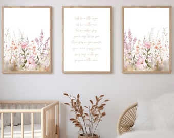Wildflower Nursery Print: Boho Floral Wall Art