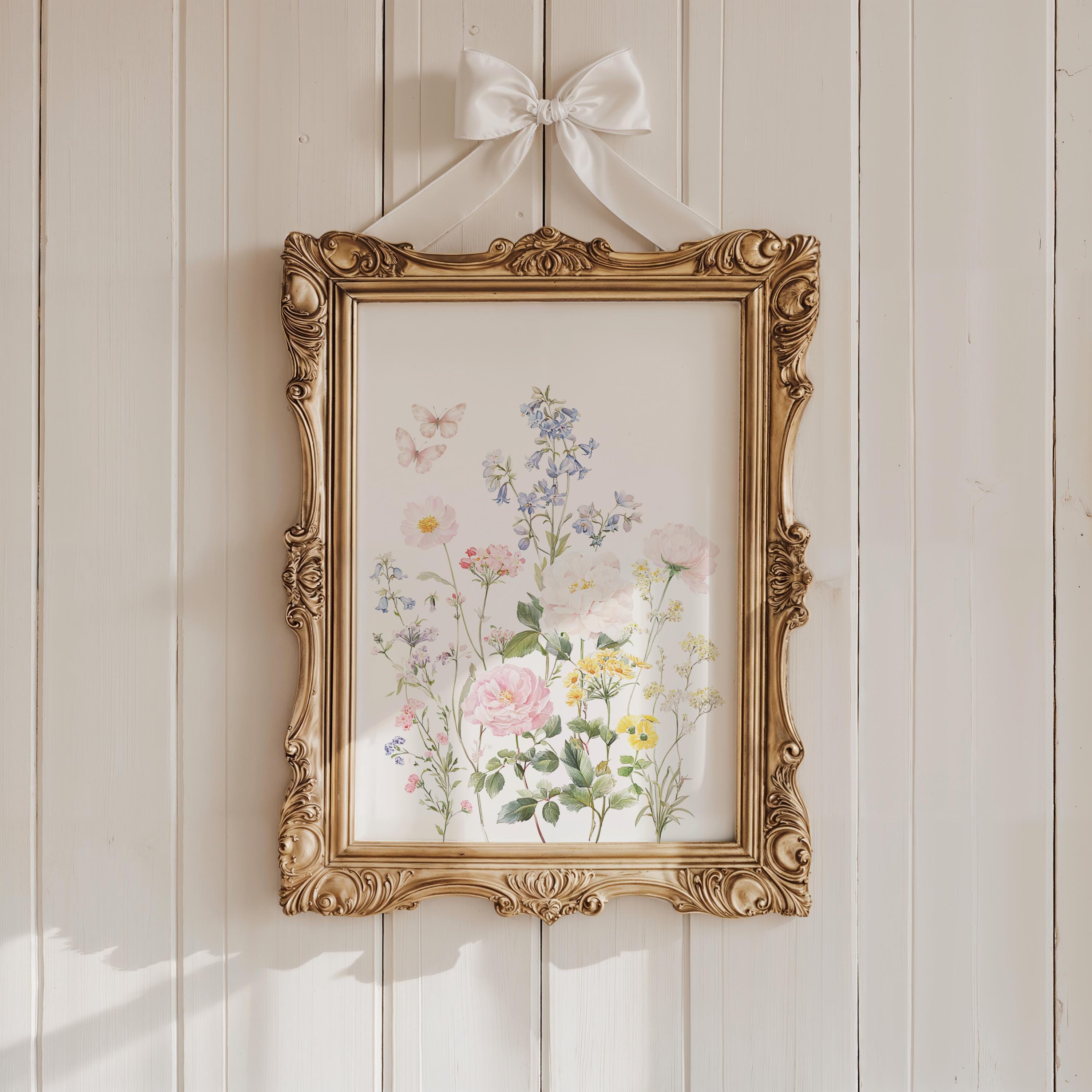 Personalized Floral Initial Print Set • Custom Name Nursery Wall Art - Etsy
