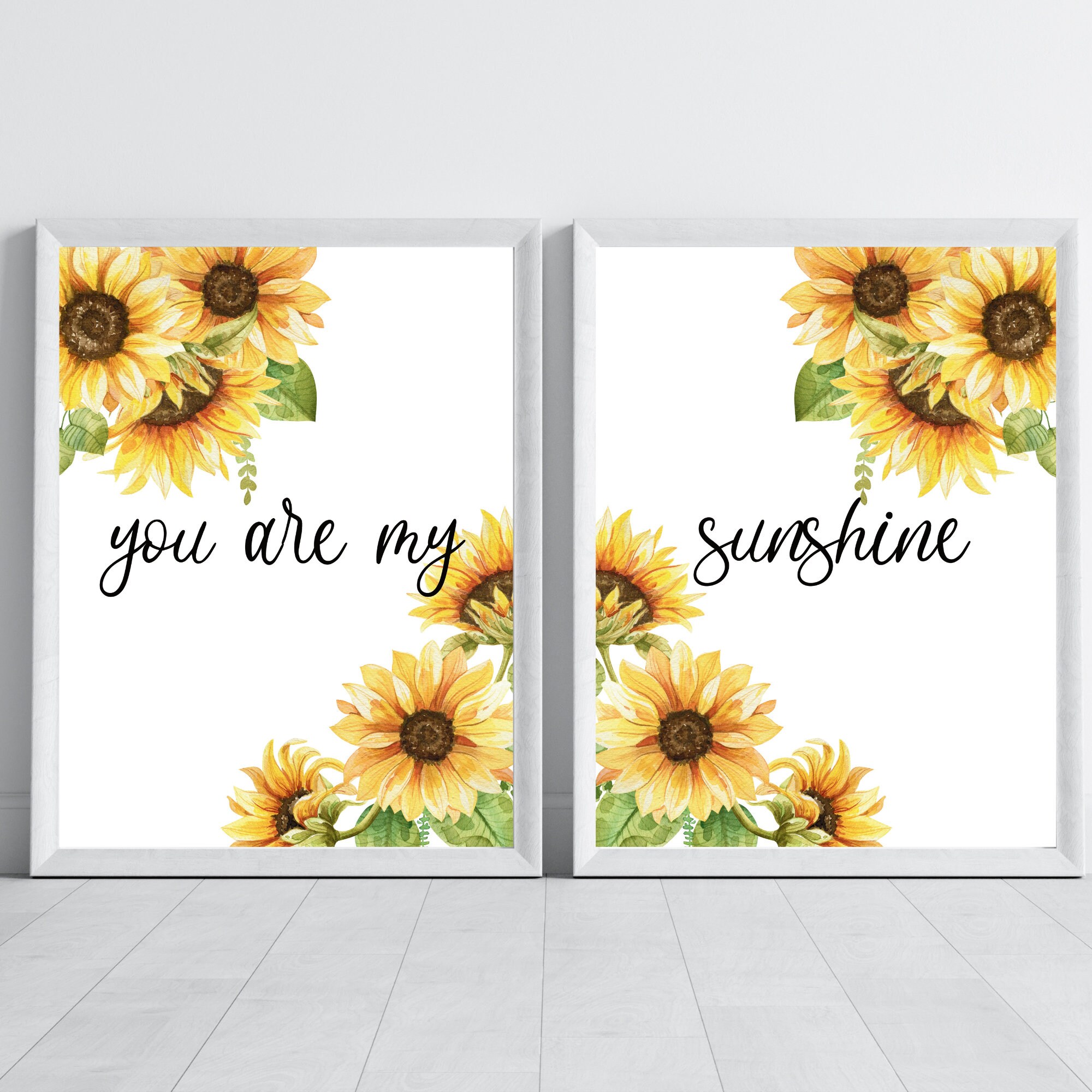 Rustic Nursery Highland Cow and Sunflower Prints Set of 3 you Are My ...