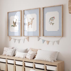 Hunting Nursery Prints: Duck, Deer, Fishing Art (Digital Download)