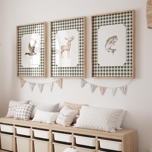 Hunting Nursery Prints: Duck, Deer, Fishing Art (Digital Download)