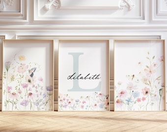 Wildblumen Poster: Boho Blumendruck