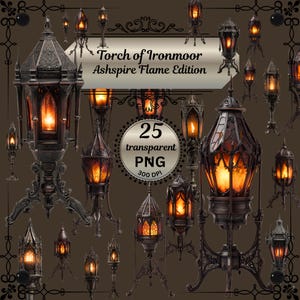 Torch of Ironmoor Clipart Bundle! Ashpire Flame Edition