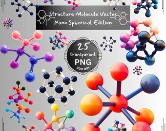 Struktur Molekül Vektor Nano Sphärische Edition!