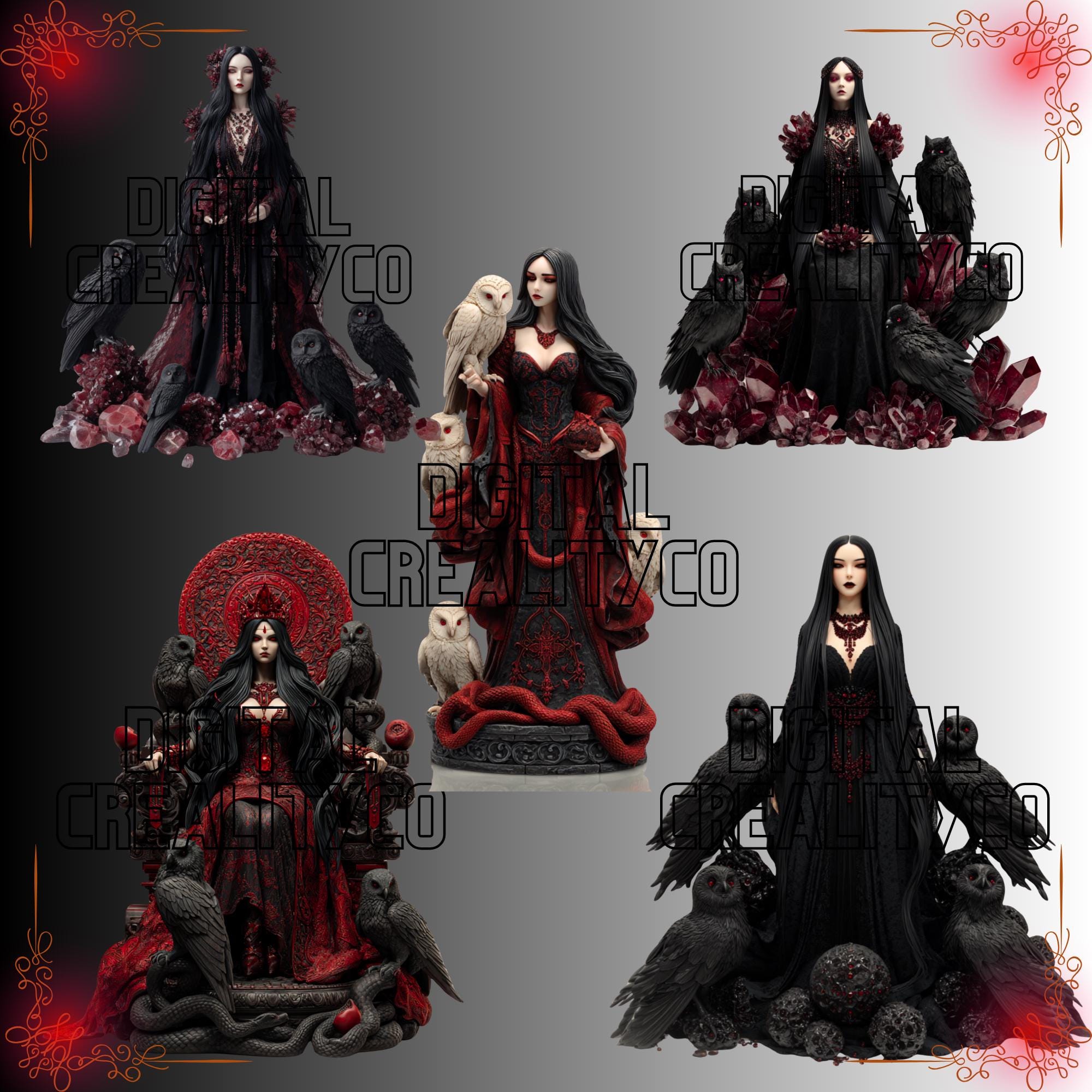 Lilith Bundle The Vail of Lilith Clipart Bundle! the Serpent's Bride Edition - Etsy