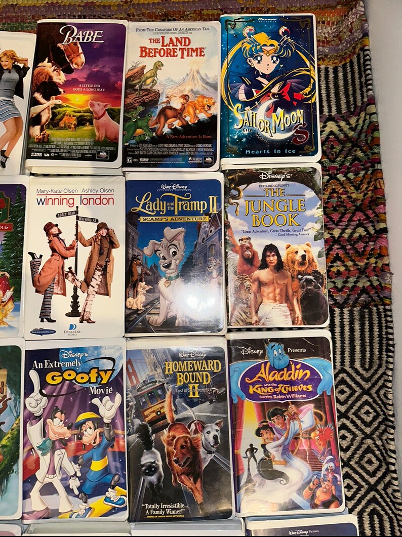 Bulk Vintage VHS Movies Etsy