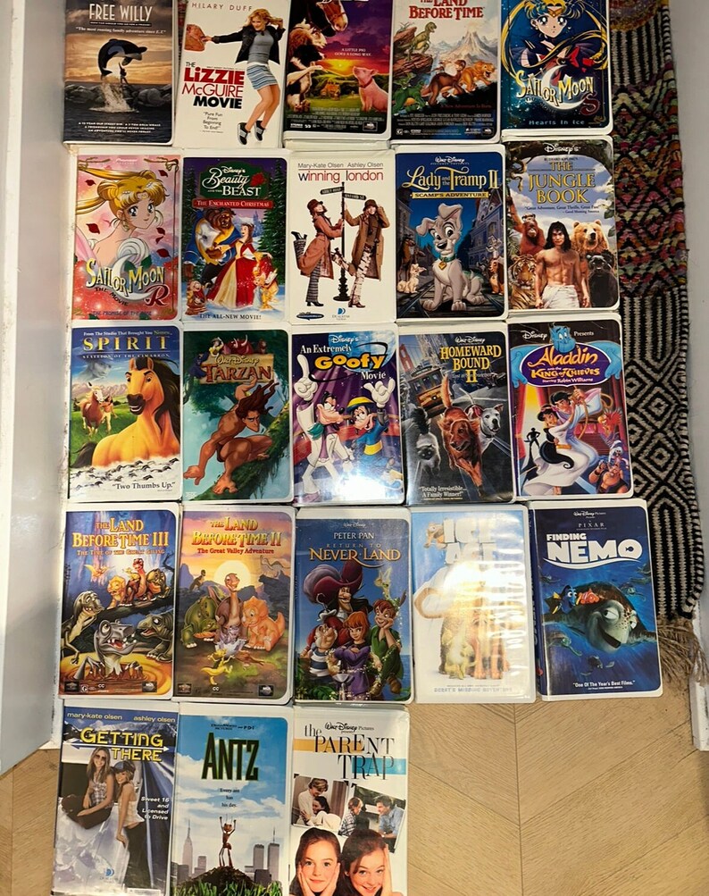 Bulk Vintage VHS Movies Etsy