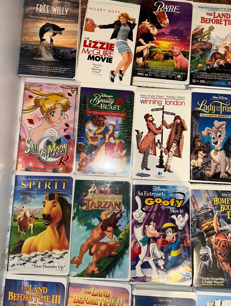 Bulk Vintage VHS Movies Etsy