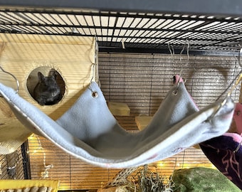 READY TO SHIP | Single Square Hammock for Small Animals w/Grommets & Hooks (Many Options!)