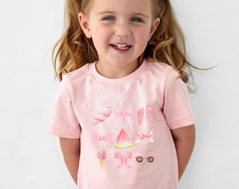 Pink Summer Coquette PNG, Trendy Summer PNG, Girly Summer PNG, Beach Coquette png, Girly Pink Summer Shirt, Louisiana Summer Coquette shirt