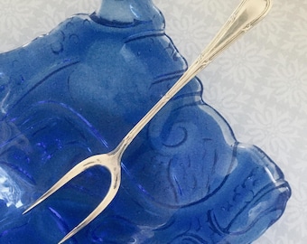 Vintage Silberne Pickle-Gabel: EPNS Gourmet Cocktail Servierer, England