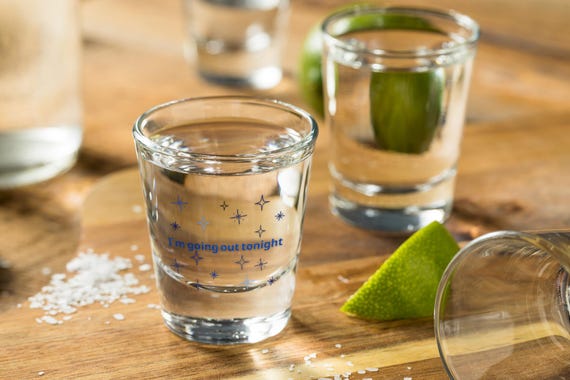 Midnights Album Shot Glass, Bejeweled Design, Perfect Gift for Bachelorette, Unique Drinkware For Midnights Fan, 21st Birthday Gift