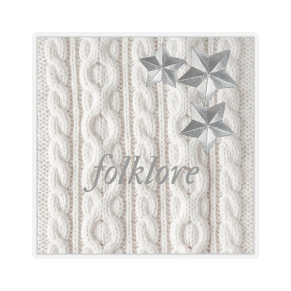 Folklore Album Sticker, Folklore Era Sticker, Perfect Gift for Music Fan, Unique Present for Taylor Fan, Folklore Cardigan Design Sticker
