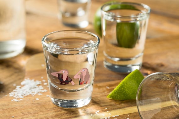 Midnights Album Shot Glass, Anti-Hero Taylor Design, Perfect Gift for Bachelorette, Unique Drinkware For Midnights Fan, 21st Birthday Gift