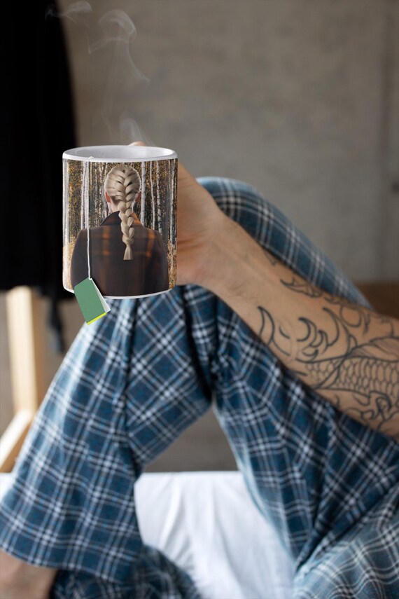 Evermore Album Mug, Evermore Era Coffee Cup, Unique Taylor Merch, Great Gift for Taylor Fan, Forest Aesthetic Design, Pumpkin Spice Season