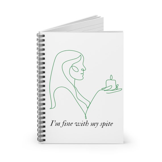 Evermore Inspired Spiral Notebook, Music Themed Journal, Unique Diary for Therapy, Evermore Lyric Inspired Notepad, Gift for Taylor Fan