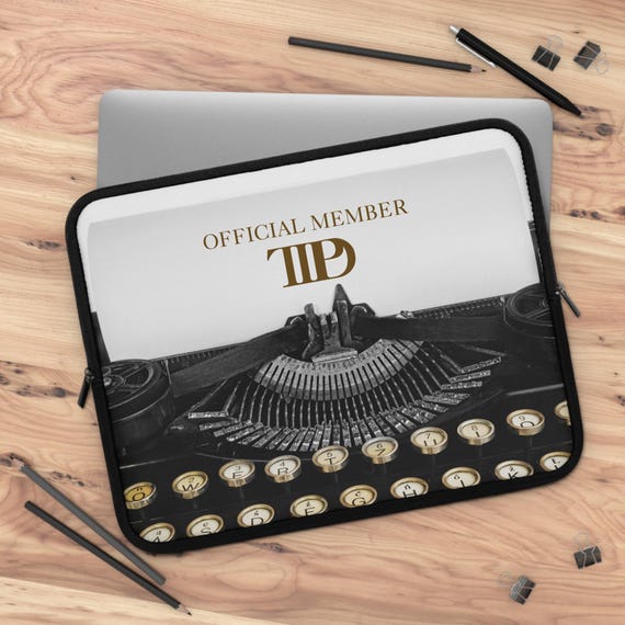 Poets Album Computer Case, Poets Department Laptop Bag, Vintage Typewriter Computer Bag, Tortured Writers, Perfect Gift for Taylor Fan