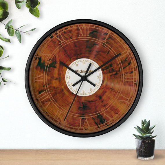 Midnights Album Vinyl Clock, Unique Gift for Vinyl Collectors, Retro Inspired Design, Midnights Era Home Decor, Vintage Music Themed Art