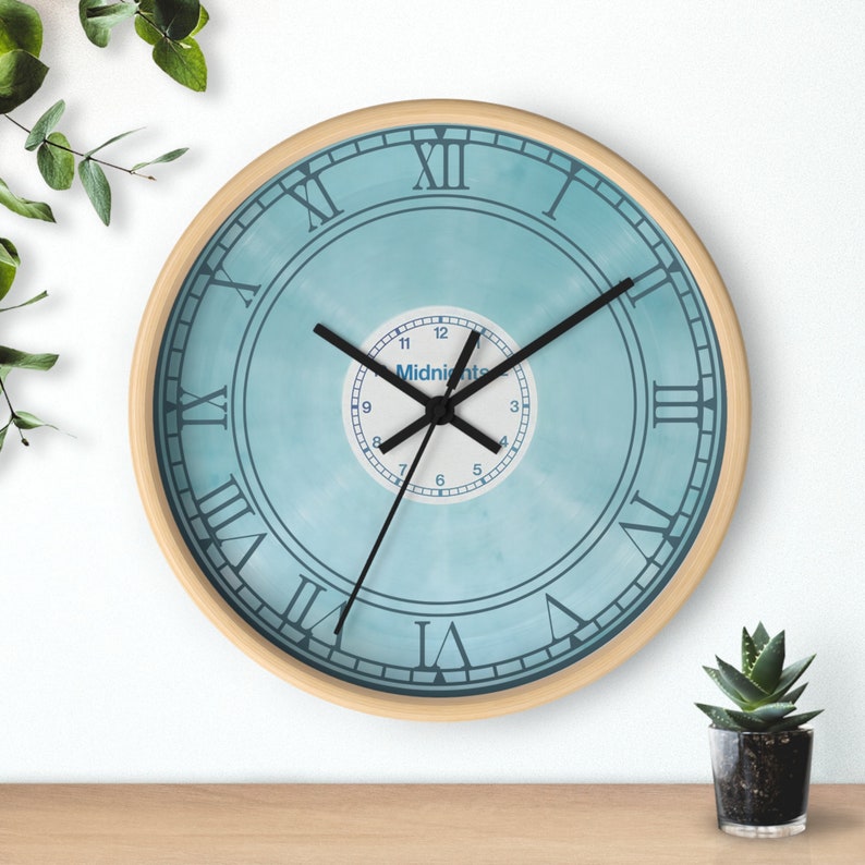 Midnights Album Vinyl Clock: Retro Music Decor, Gift for Collectors image 5