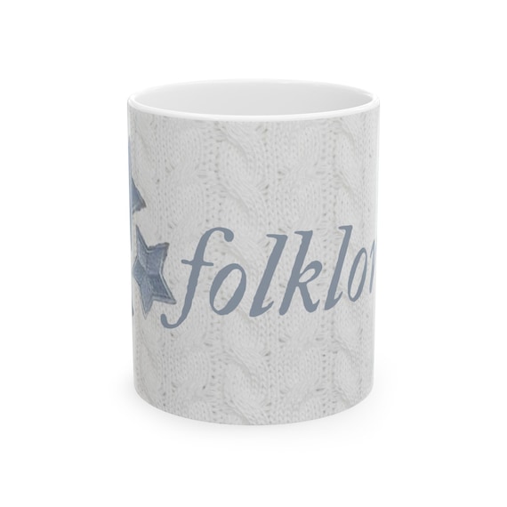 Folklore Mug, Indie Music Coffee Cup, Folklore Era Mug, Great Gift for Taylor Fan, Creative Taylor Merch, Folklore Cardigan Inspired Design