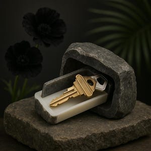 Key Stash Safe Rock Garden-lokvogel verborgen