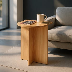Light Colored Wood Side Table or Coffee Table     |     End Table